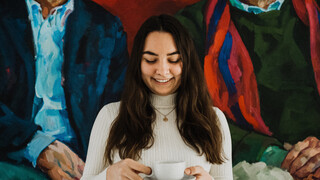 Doppelporträt von Heinrich Wiesmüller und Heinrich Spängler von Xenia Hausner