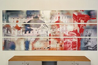 Fotocollage des Bazargebäudes von Bruno Kuhlmann