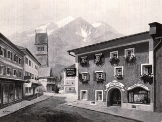 Historische Fotografie von Zell am See