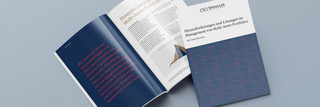 Broschüre mit dem Titel Herausforderungen und Lösungen im Management von Multi-Asset-Produkten