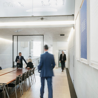 Innenarchitekturbild Übersichtsseite Private Banking Bankhaus Spängler